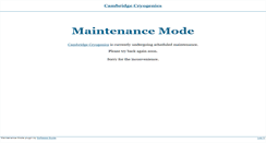 Desktop Screenshot of cambridgecryogenics.com