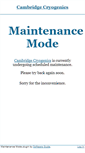 Mobile Screenshot of cambridgecryogenics.com